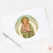 St. Bartholomew de apostel (RLS 03) Ronde Sticker (Envelop)