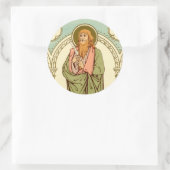 St. Bartholomew de apostel (RLS 03) Ronde Sticker (Tas)