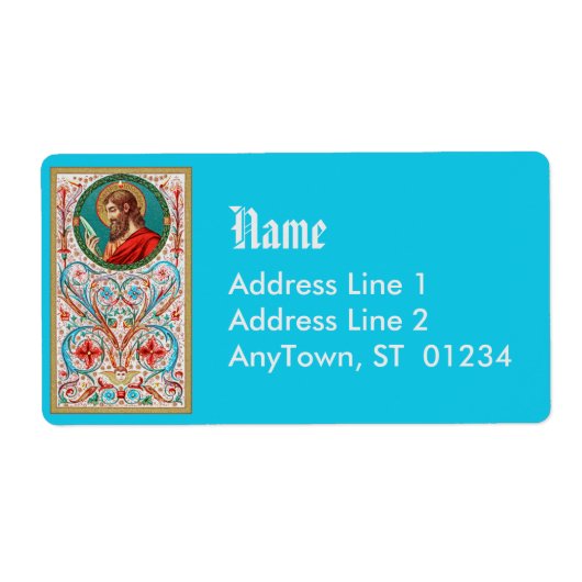 St. Bartholomew de Apostle (JMAS 03) Etiket (Voorkant)