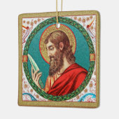St. Bartholomew de Apostle (JMAS 03) Keramisch Ornament (Links)