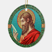 St. Bartholomew de Apostle (JMAS 03) Keramisch Ornament (Links)