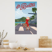 St Barths Tarmac Poster (Keuken)