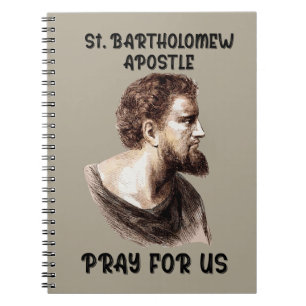 St. Bartolomeus Bid Voor Ons Katholieke Apostel Notitieboek