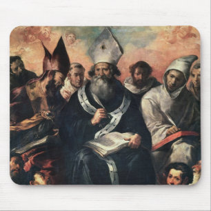 St. Basil die zijn doctrine dicteert Muismat