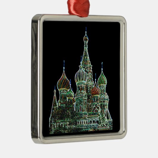 St Basils Neon Metalen Ornament (Rechts)