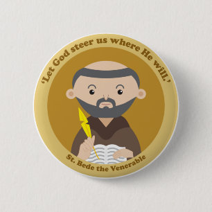 St. Bede the Venerable Ronde Button 5,7 Cm