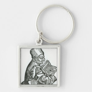 St. Bede uit "Liber Chronicarum" Sleutelhanger
