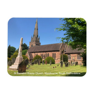 St Benedict Biscop Kerk Wombourne Staffordshire Magneet