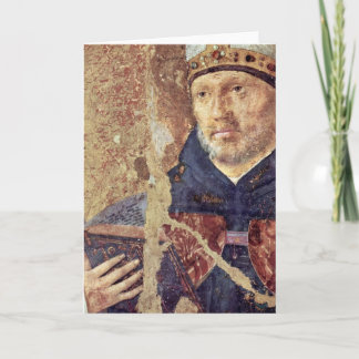 St. Benedict Detail van Antonello da Messina Kaart