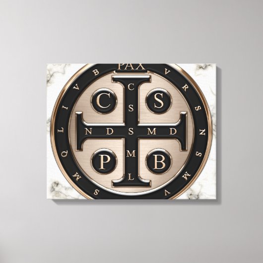 St. Benedict Medal Canvas Afdruk (Voorkant)