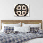 St. Benedict Medal Canvas Afdruk (Insitu (Slaapkamer))
