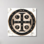 St. Benedict Medal Canvas Afdruk (Voorkant)