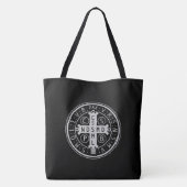 St. Benedict Medal Canvas tas (Achterkant)