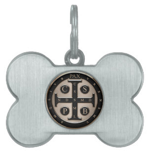 St. Benedict Medal Huisdieren Naamplaatje