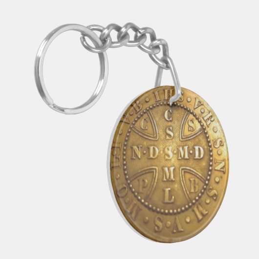 St. Benedict medal Keychain (Voorkant Links)