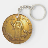 St. Benedict medal Keychain (Achterkant)