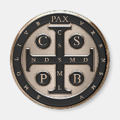 St. Benedict Medal Magneet (Voorkant)