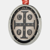 St. Benedict Medal Metalen Ornament (Links)