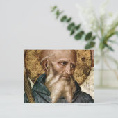 St Benedict Of Nursia Briefkaart (Staand voorkant)