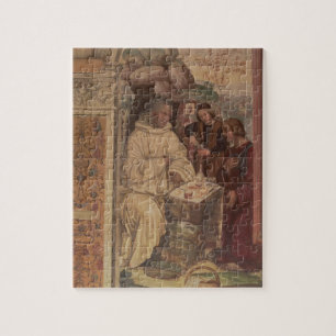 St. Benedict tegen een landschap, van het leven to Legpuzzel
