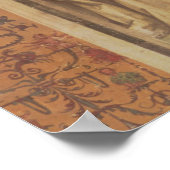 St. Benedict tegen een landschap, van het leven to Poster (Hoek)