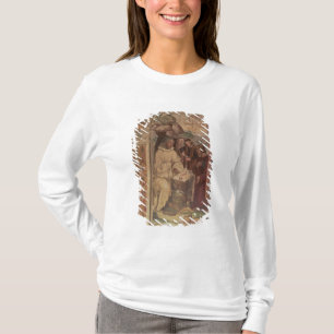 St. Benedict tegen een landschap, van het leven to T-shirt