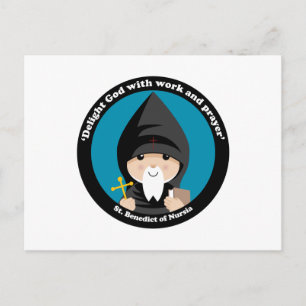 St. Benedictus Nursia Briefkaart