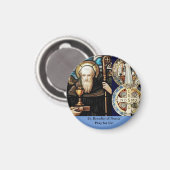 St. Benedictus Nursia Magneet (Voorkant / Achterkant)