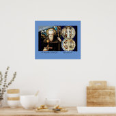 St. Benedictus Nursia Poster (Keuken)