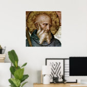 St. Benedictus Nursia Poster (Thuiskantoor)