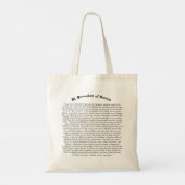 St. Benedictus Nursia Tote Bag (Achterkant)