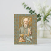 St. Benedictus of Nursia (JM 07) Briefkaart (Staand voorkant)