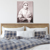 St. Bernadette Soubirous Canvas Afdruk (Insitu (Slaapkamer))