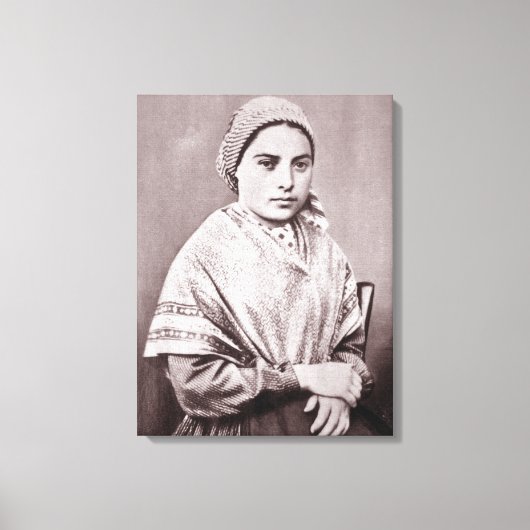 St. Bernadette Soubirous Canvas Afdruk (Voorkant)
