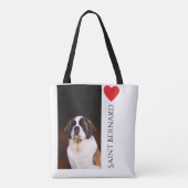 St. Bernard-Canvas tas (Achterkant)