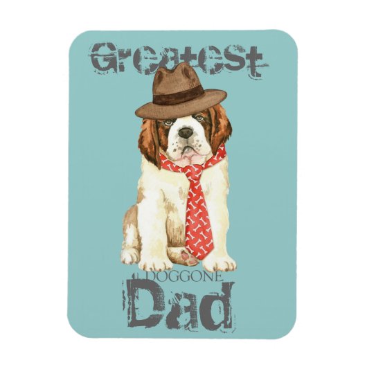 St. Bernard Dad Magneet (Verticaal)