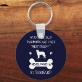 St Bernard Dog Best Friend Sleutelhanger (Voorkant)
