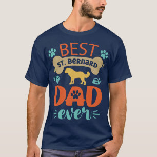 St Bernard Dog Dad T-shirt