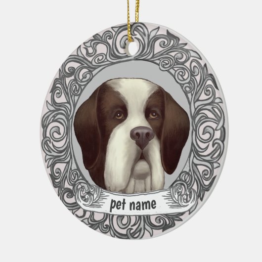 St Bernard Dog Loving Memory ornament (Links)