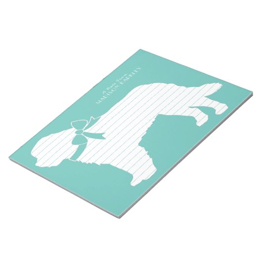 St. Bernard Dog Puppy Notitieblok (Schuin)