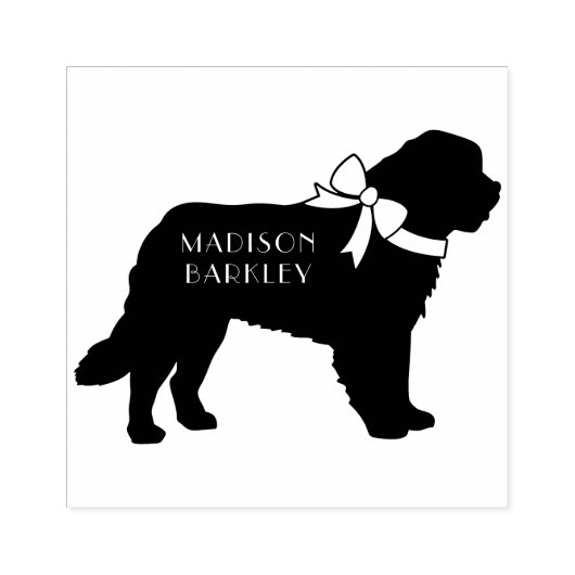 St. Bernard Dog Puppy Rubberstempel (Afrduk)