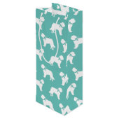 St. Bernard Dog Puppy Wijn Cadeautas (Achterkant Gekanteld)