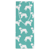 St. Bernard Dog Puppy Wijn Cadeautas (Achterkant)