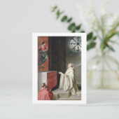 St. Bernard en de Maagd Briefkaart (Staand voorkant)