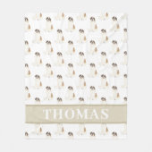 St. Bernard Fleece Deken (Voorkant)