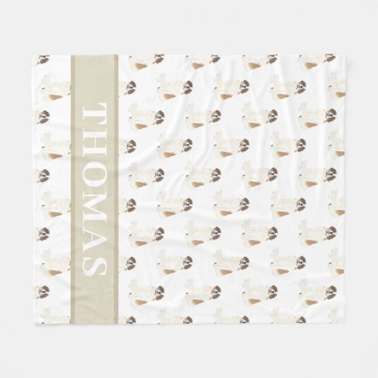 St. Bernard Fleece Deken (Voorkant (Horizontaal))