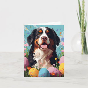 St.Bernard Gelukkig Pasen Kaart