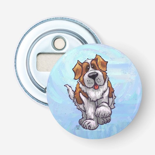 St. Bernard Gifts & Accessoires Button Flesopener (Voorkant)