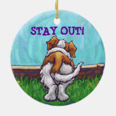 St. Bernard Gifts & Accessoires Keramisch Ornament (Achterkant)