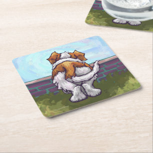 St. Bernard Gifts & Accessoires Vierkante Kartonnen Onderzetter